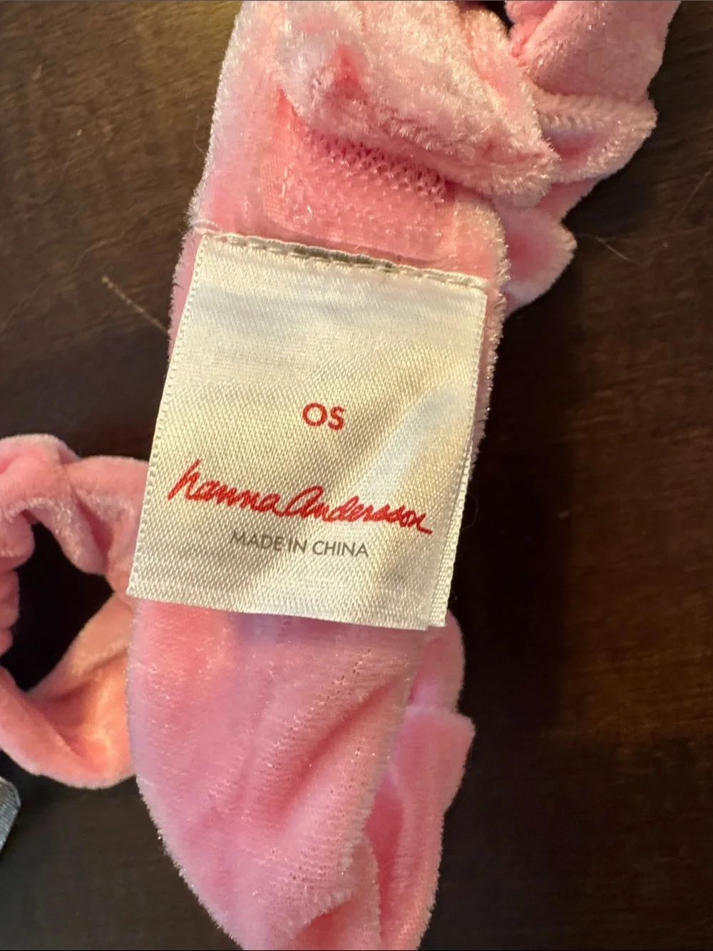 Hanna andersson Pink Velvet ribbon unicorn tail